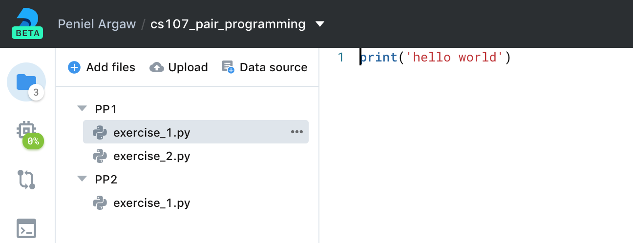 Sample Deepnote Structure: